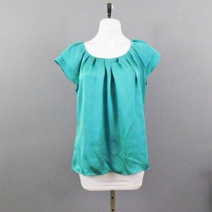 Dressbarn Women Shirt Teal Green L